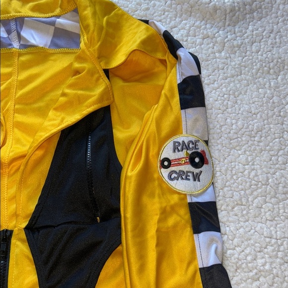 Leg Avenue Racing-Inspired Yellow and Black Jumpsuit - Picture 11 of 13